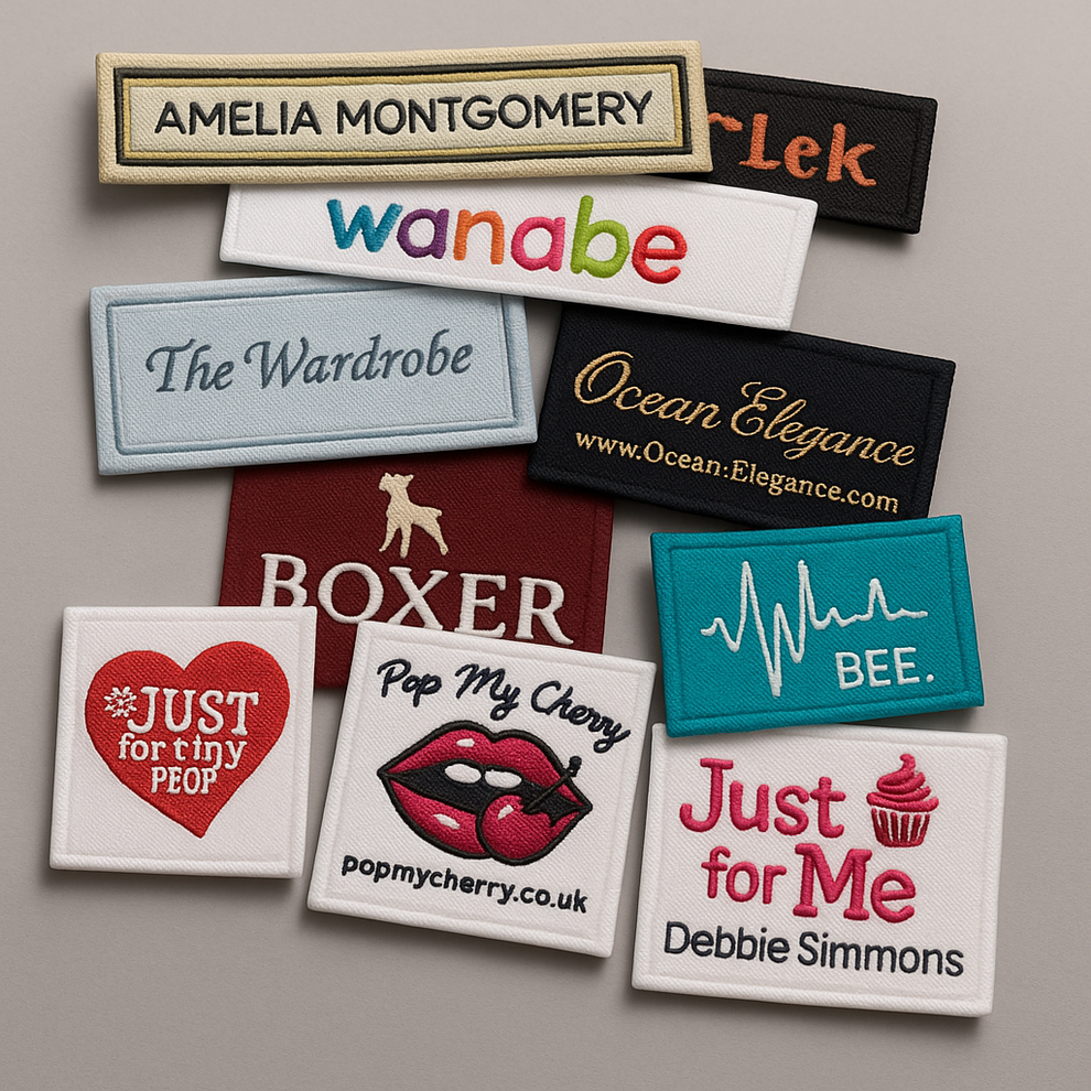 Custom Woven Garment Labels – Premium Stitched Branding – Matt Label Inc